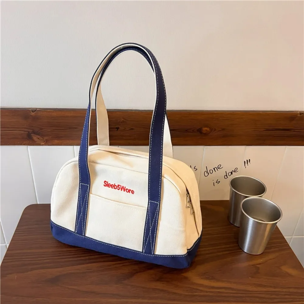 

2023 Autumn Shoulder Bags Canvas Large Capacity Tote Bags Female Casual Handbags Ladies Commuter Cloth Shopper Travel Bags