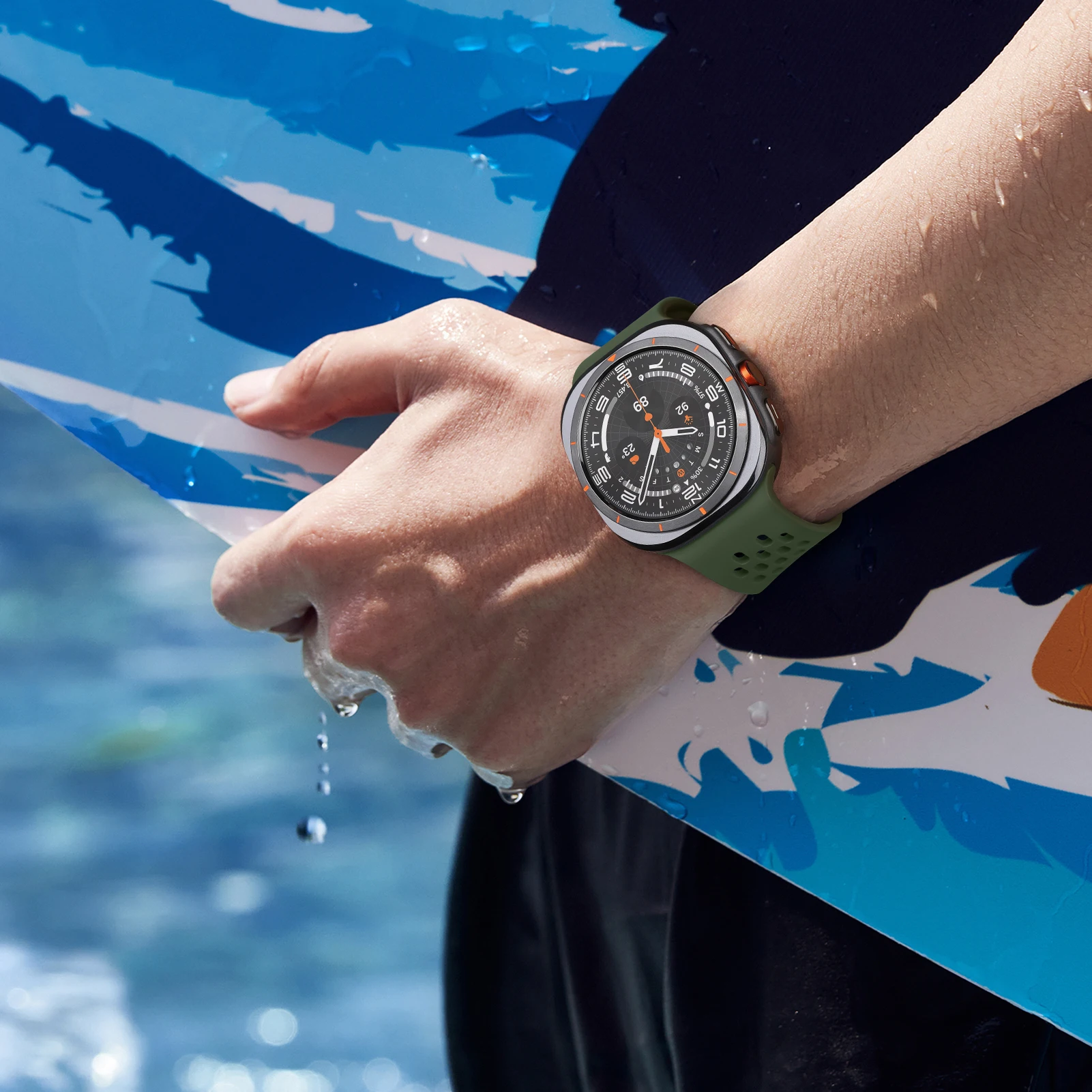 Ремешок магнитный для Samsung Galaxy Watch Ultra 47 мм, Воздухопроницаемый силиконовый браслет для galaxy watch 7 ultra band 47 мм (art.: 3920c92c01351) - 3920c92c01351