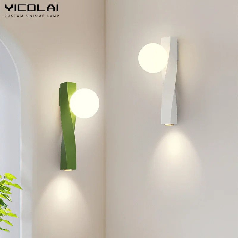 

New LED Wall Lamp for Bathroom Wall Sconces Light Living Room Corridor Bedroom home Decor Indoor Lighting white red green lights