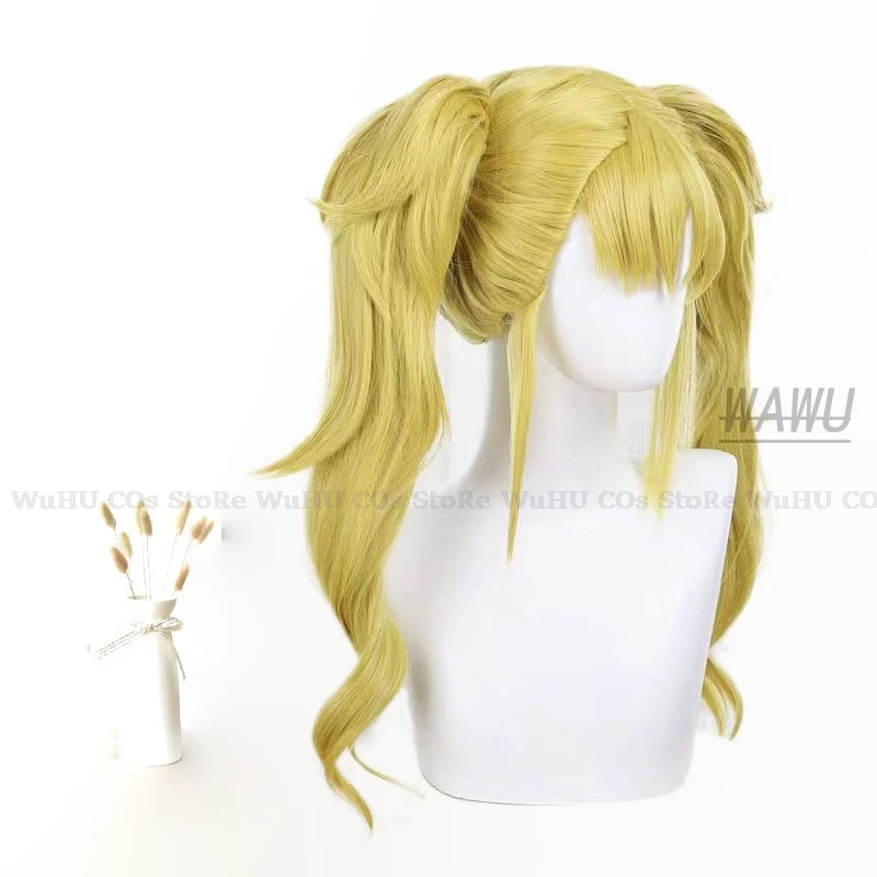 Парик Kikoru Shinomiya для косплея аниме Kaiju № 8 длинные светлые волосы двойной хвост