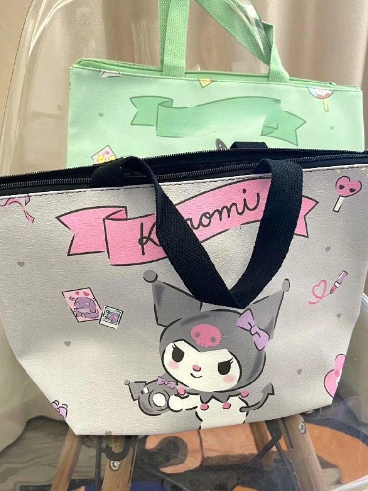 Candy-Colored Handbag Cinnamoroll Babycinnamoroll Clow M Portable Handheld Lunch Box Bag Bento Bag Student Tableware Storage Bag