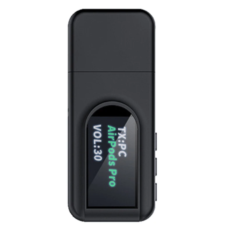 

JABS Bluetooth 5.0 Audio Receiver Transmitter With OLED Display 2-IN-1 Mini Wireless Adapter 3.5Mm AUX For TV Earphone Car