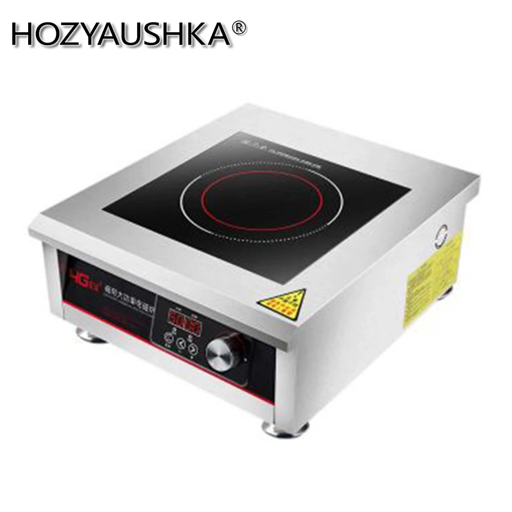 

Induction Cooker 5000w high power commercial plane electromagnetic frying furnace 5KW explosion fry furnace flat soup stove indu