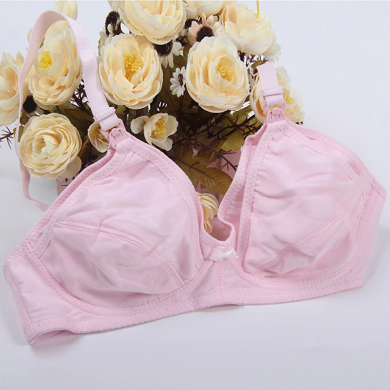 

Women Cotton Large Size Maternity Nursing Bra for Breastfeeding Sleep Adjuster Invisible Bra Mothercare for Pump Hands Free