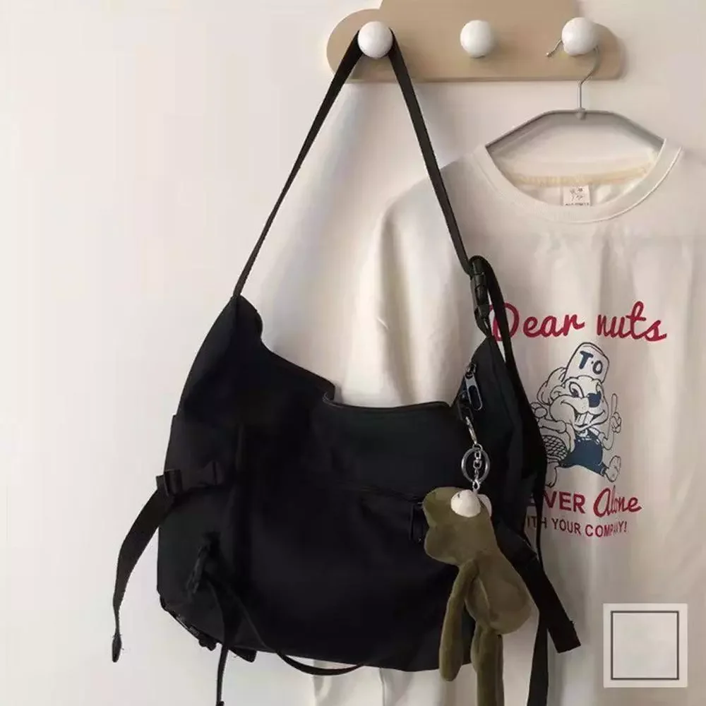 

Pocket Canvas Tooling Bag Postman Bag Women Korean Bag Cell Phone Bags Simple Crossbody Bags Casual Ladies Flap Shoulder Bag