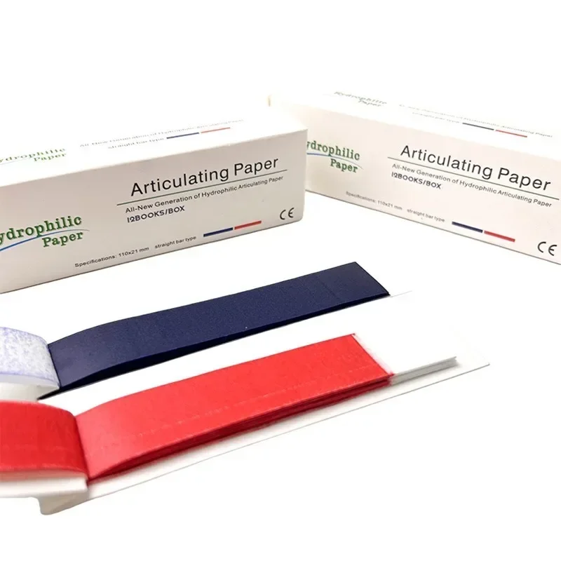 Стоматологическая артикуляционная бумага полоски для укуса односторонняя