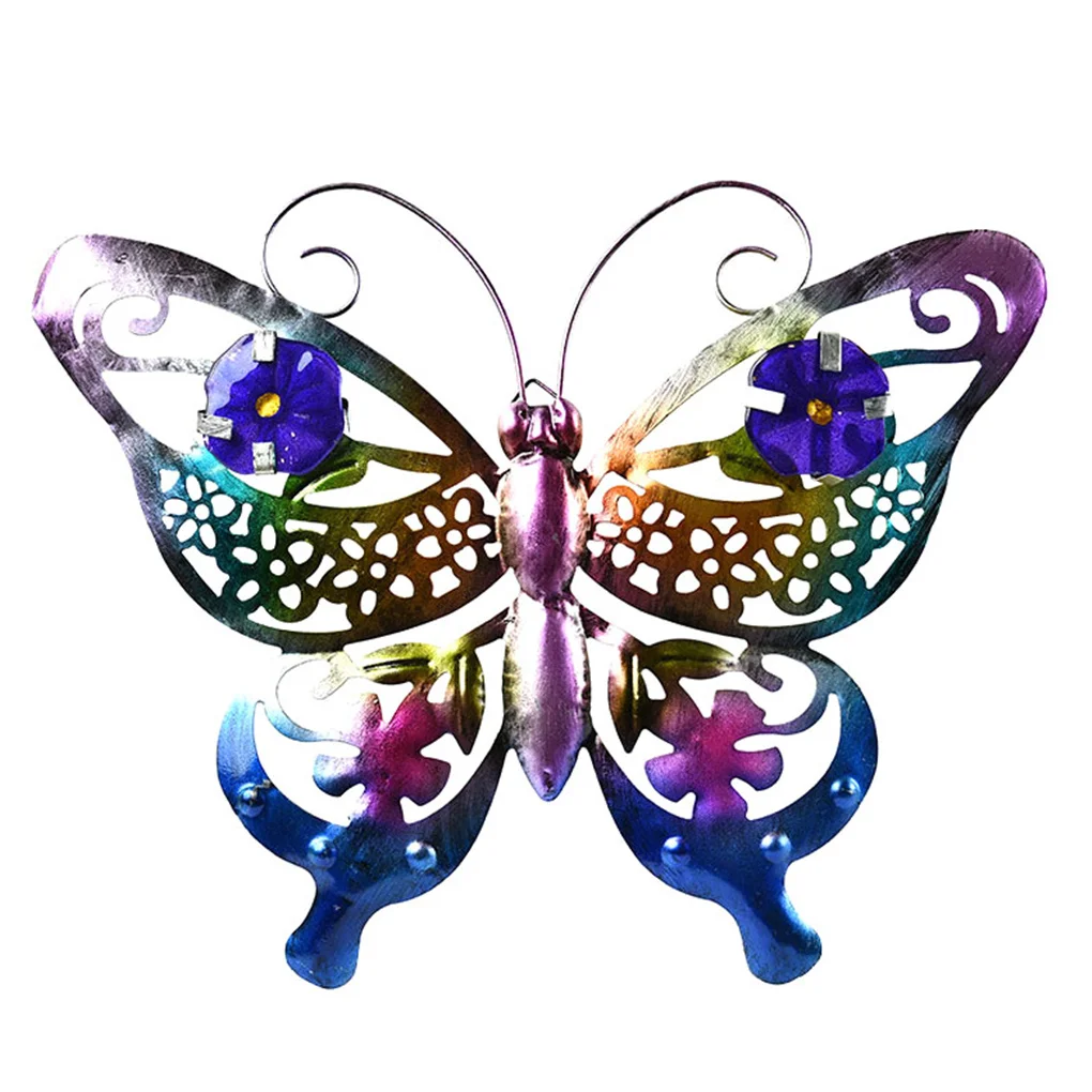 

Metal Butterfly Craft Metal Wall Art Home Wall Decor Hanging Sculpture Garden Decorations Courtyard Fence Wall Decor Butterfly