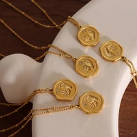 amaiyllis 18k gold cute baby palm print footprint zircon inlaid irregular clavicle chain pendant necklace jewelry