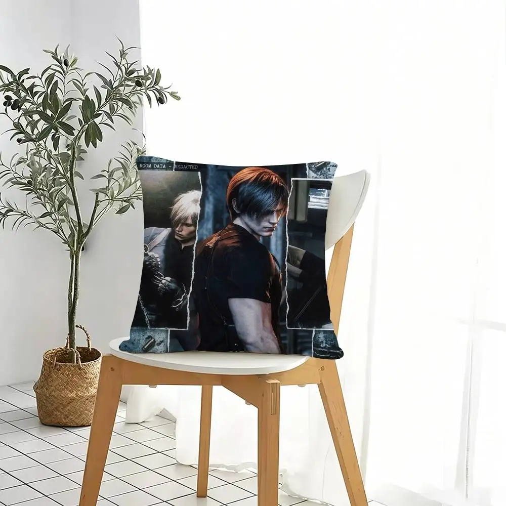 Двусторонняя наволочка с принтом RE4 Agent Leon-S Kennedy, наволочка для спальни, наволочка для дивана, чехол для подушки, подарок (art.: 3920db743584a) - 3920db743584a