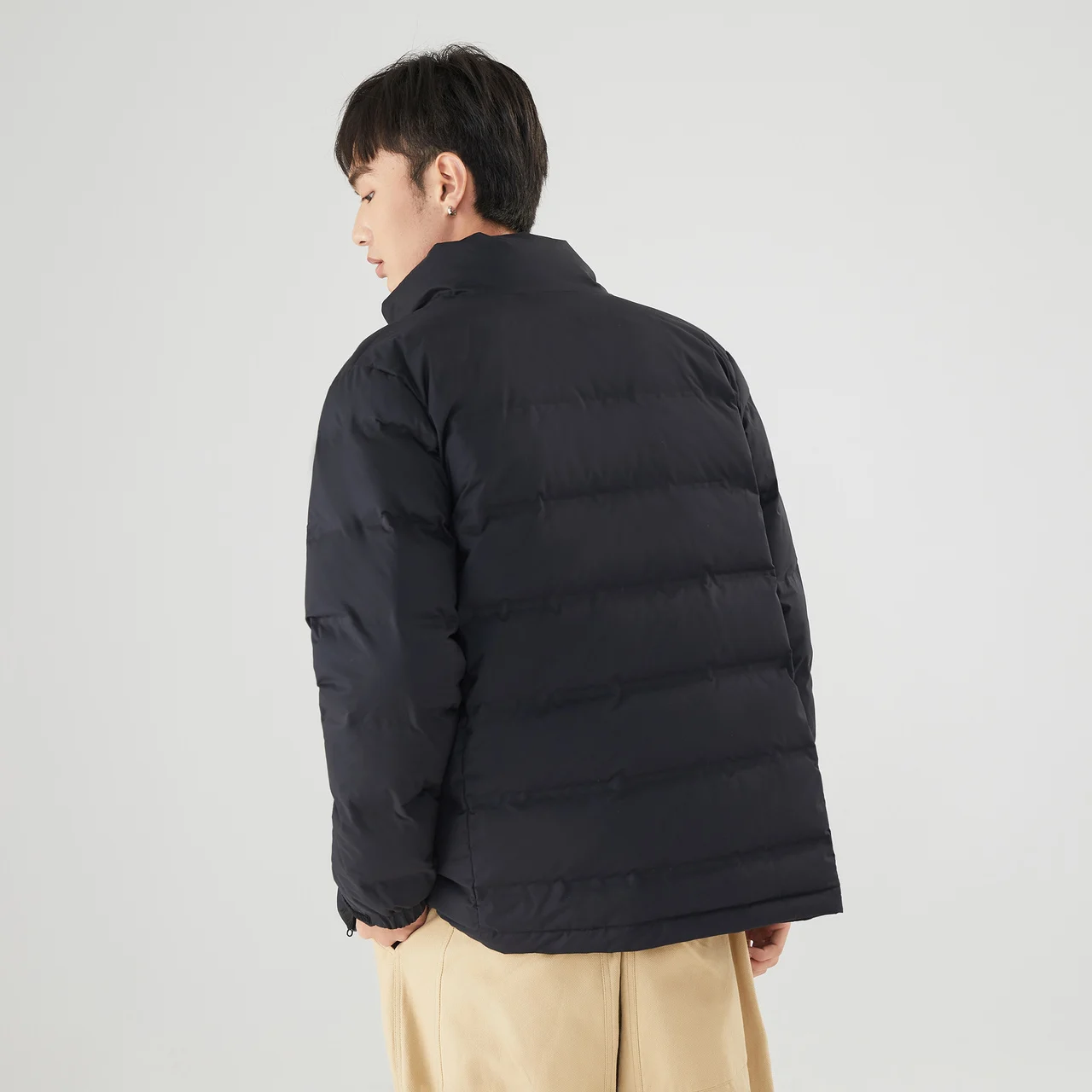 Metersbonwe Multicolor Light Soft Down Wear For Man Loose 90% Gray Duck Down Stand Collar Solid Color Warm Wear Winter Down Coat
