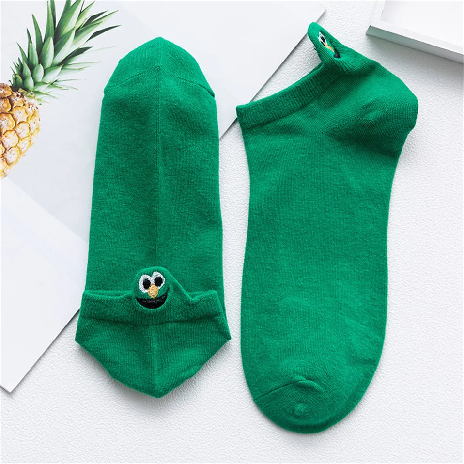 10pcs=5pairs Women Short SocksCute College Fresh Female Socks Soft Cotton Summer Autumn Hot Sale Girls Sock Meias Sox