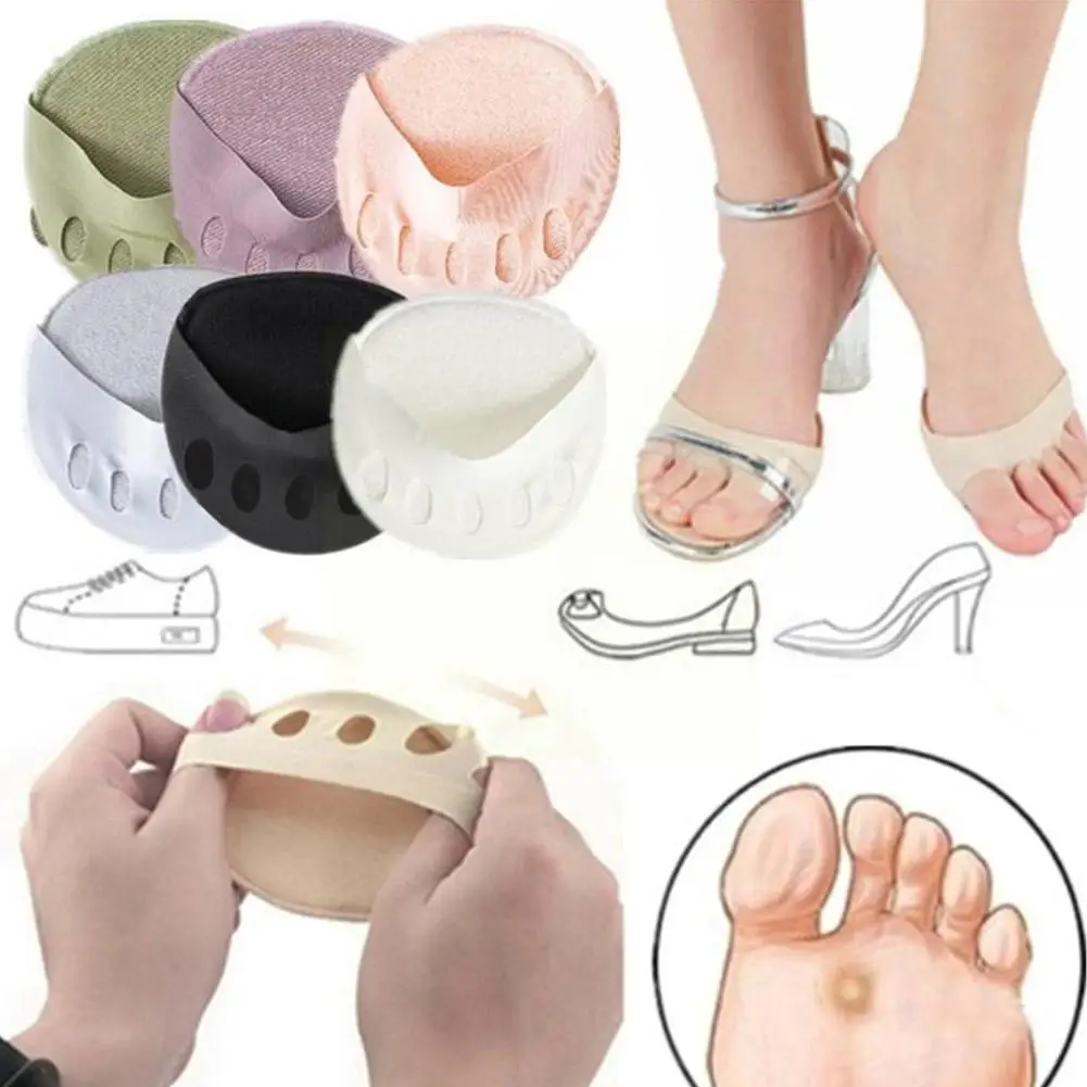 

1Pair Half Palm Five Finger Socks High Heels Sandals Pad Socks Forefoot Socks Separate Women's Foot Half Split Socks Finger S2K3