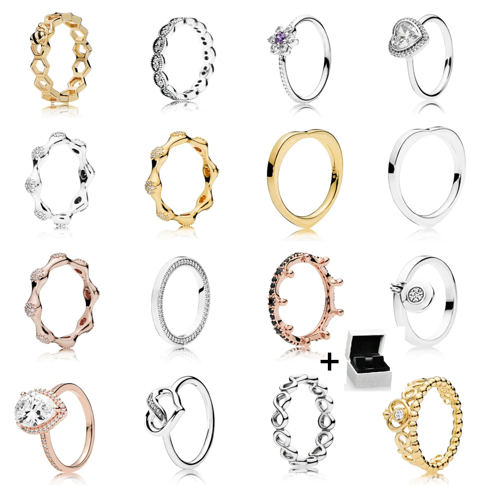 

NEW 2023 100% 925 Sterling Silver Mother's Day Collection Series Ring Fit DIY Women Bracelet Original Fashion jewelry Gift