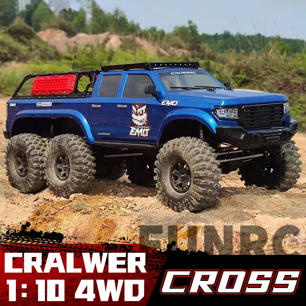 

CROSSRC AT6 6WD RTR 1/10 радиоуправляемые автомобили с дистанционным управлением модель электрических автомобилей гусеничный багги автомобиль 6X6 с п...