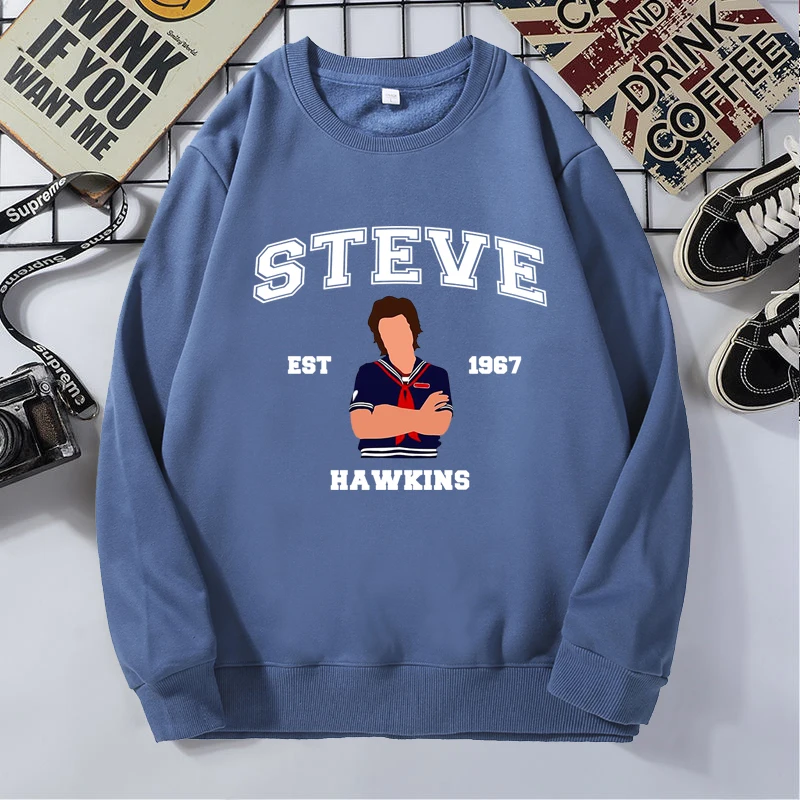 

Свитшот флисовый для мужчин и женщин, с круглым вырезом