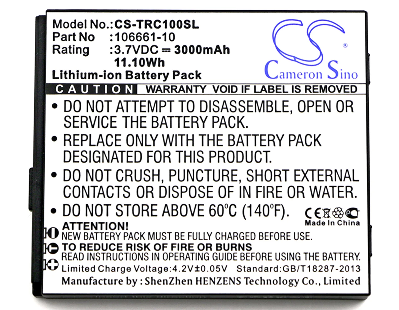 

Cameron Sino 3000mA Battery for Trimble Mapper 50,TDC100 106661-10,106661-20