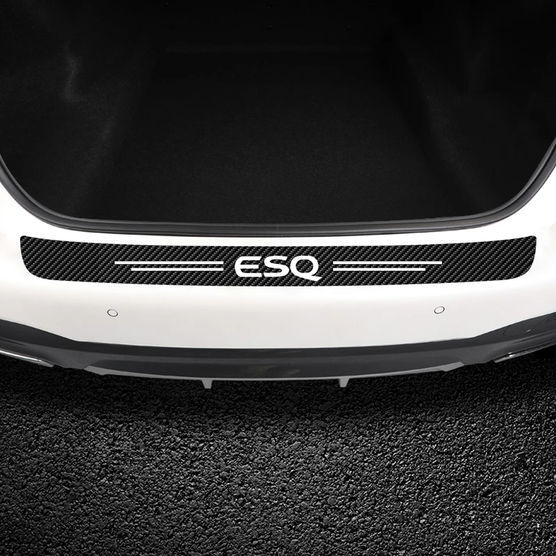 

Car Trunk Carbon Fiber Protector Sticker Tail Trunk Rear Bumper Sticker Decals For Infiniti ESQ 2014 2015-2018 2019 2020 2021