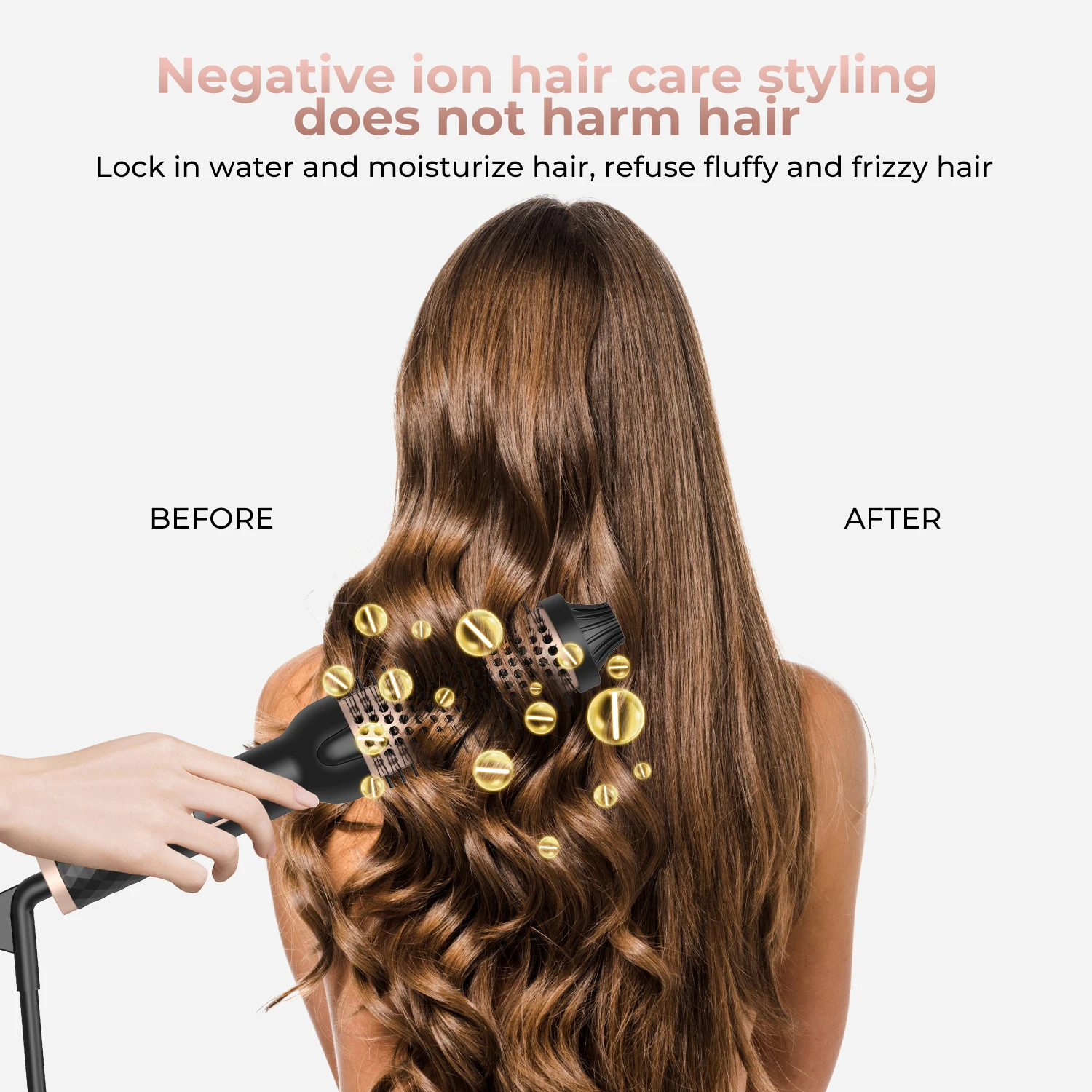 Щипцы для завивки волос 3 в 1 расческа выпрямления с двойным PTC подогревом 32/38 мм