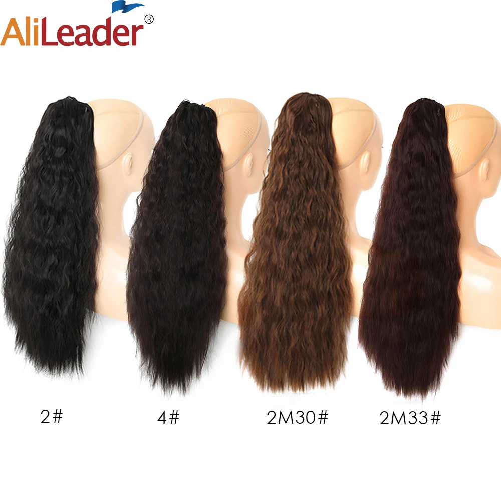 Синтетический конский хвост 26 дюймов длинный кукурузный