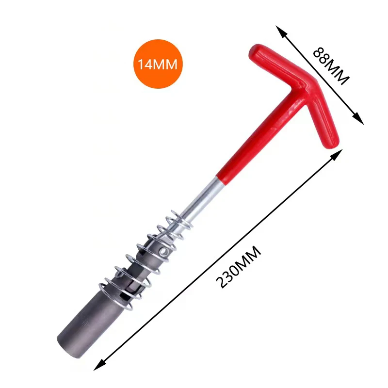 

Auto Spark Plug Socket Wrench Repair Tool T Bar Spark Plug Installer Removal Spanner 21mm 16mm 14mm Spanner Sockets