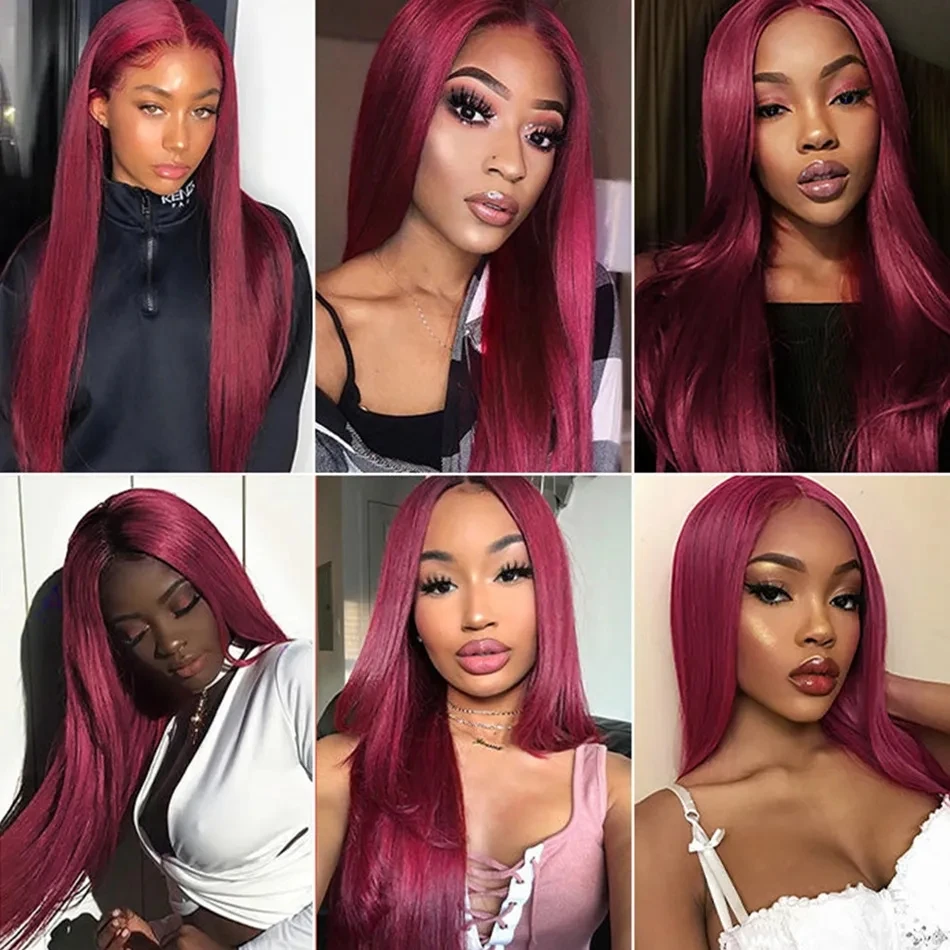 Рисунок 5 - 99J, бордовые перуанские прямые волосы