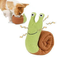 dog snuffle toy interactive feed game puppy plush chew toys for stress release game dog snuffle toy snail for small dogs