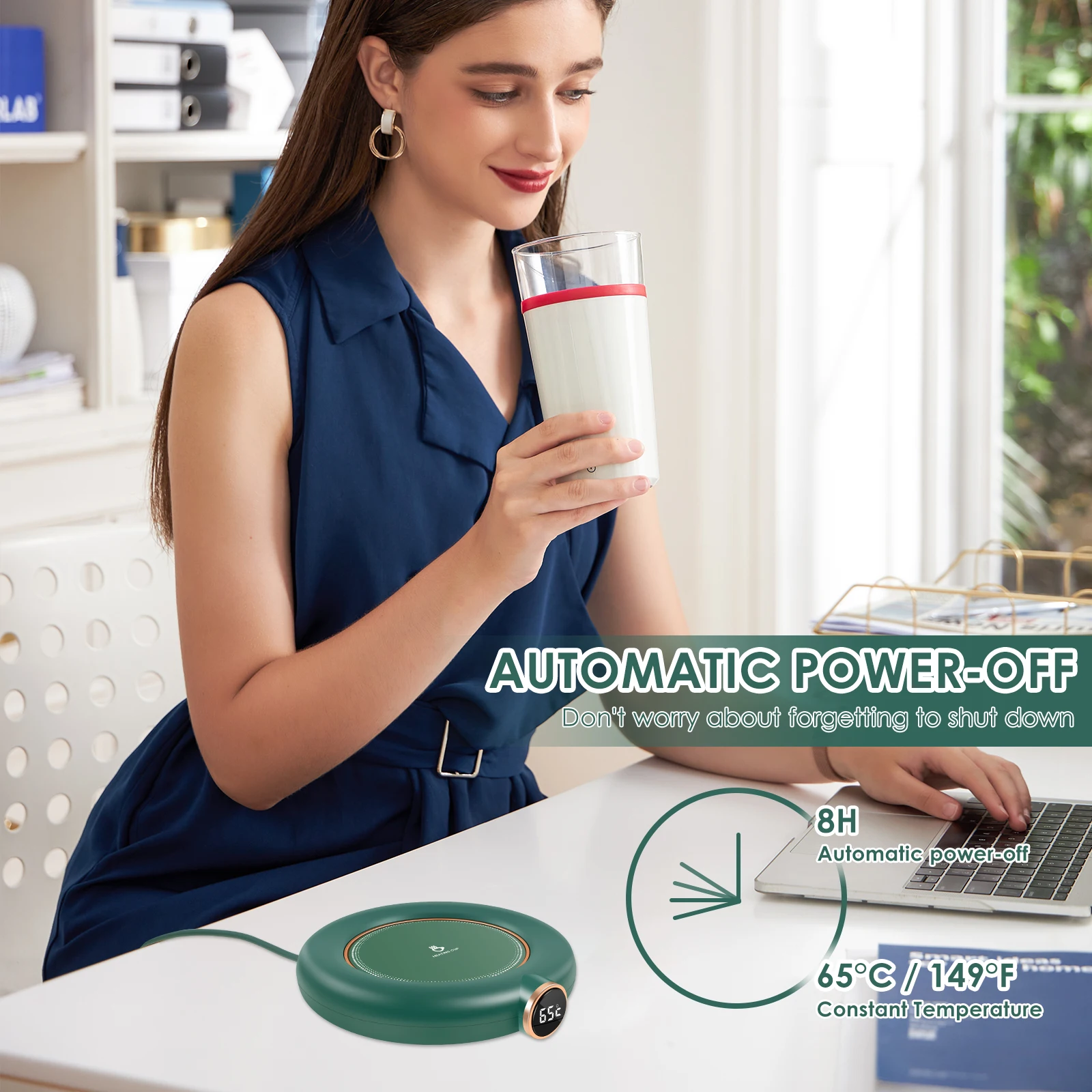 Умная панель для подогрева кофе с 3 настройками температуры