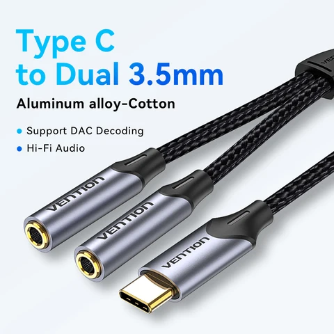 VEnTIOn  Type-C аудиоадаптер BGN