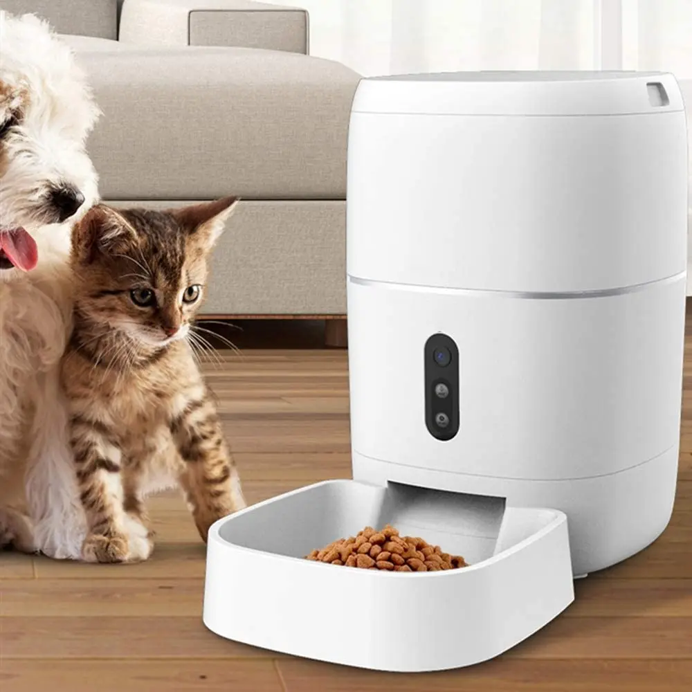 

Умная кормушка для собак и кошек, автоматическая кормушка для питомцев, 6 л, Wi-Fi и камера