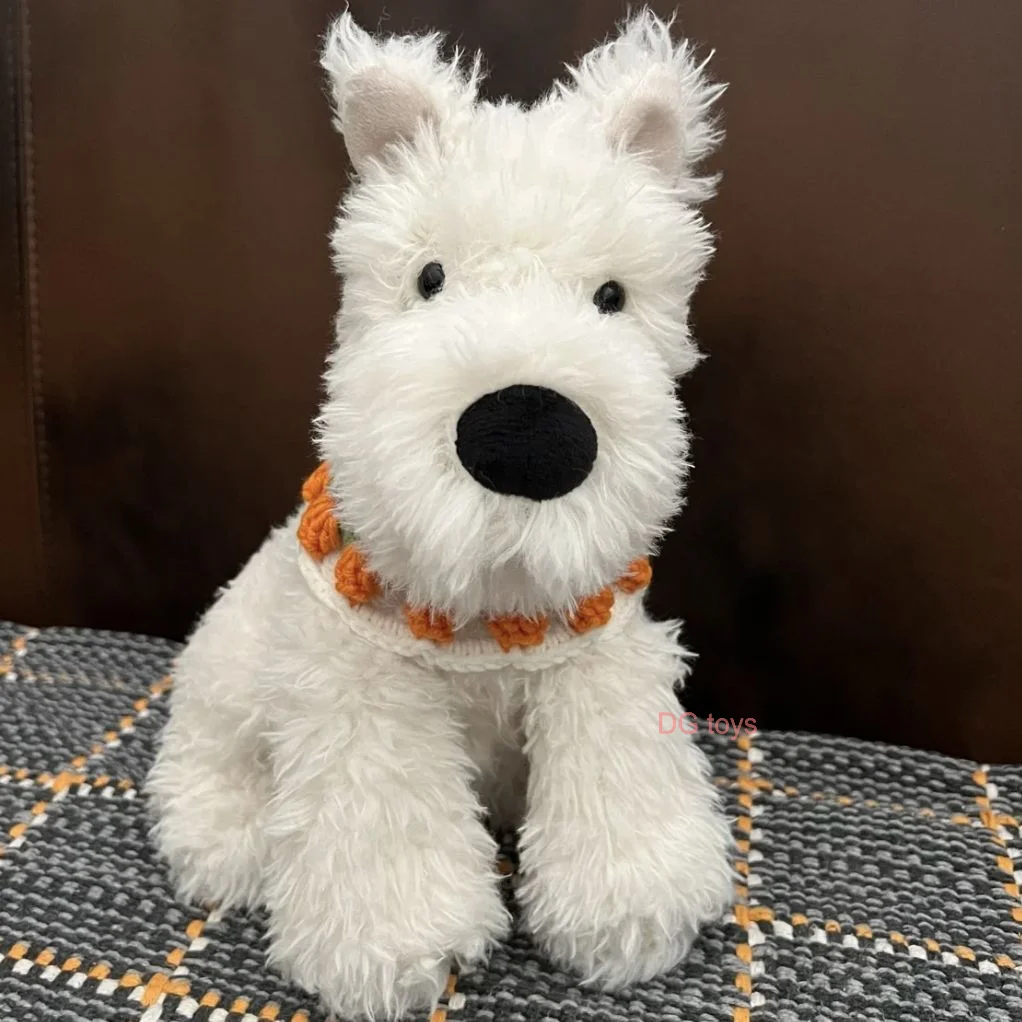 Очаровательные пушистые волосы West Highland Dog White Terrier Plushie Мягкий щенок плюшевая