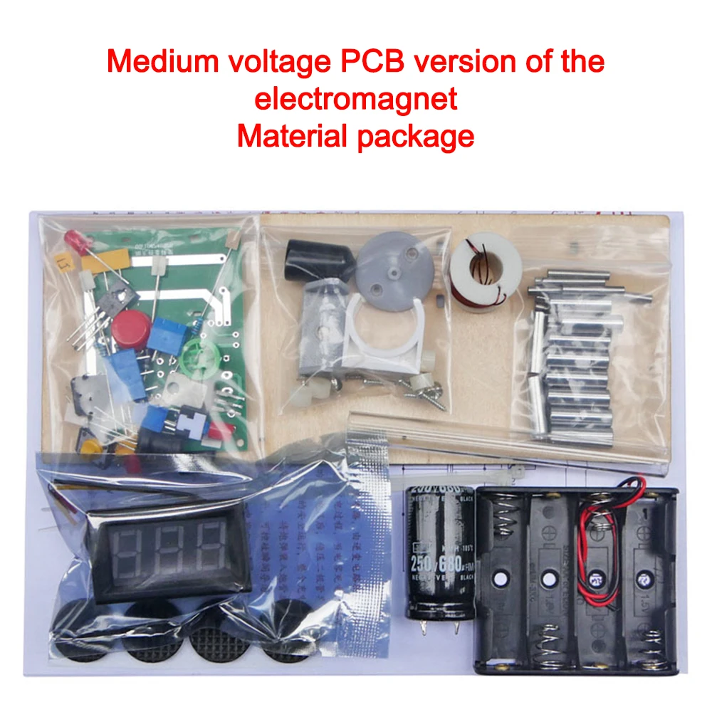 

DIY Electronic Kit Electromagnetic Transmitter Mini High Voltage Shooting Game Soldering Practice Project Boost Converter Module