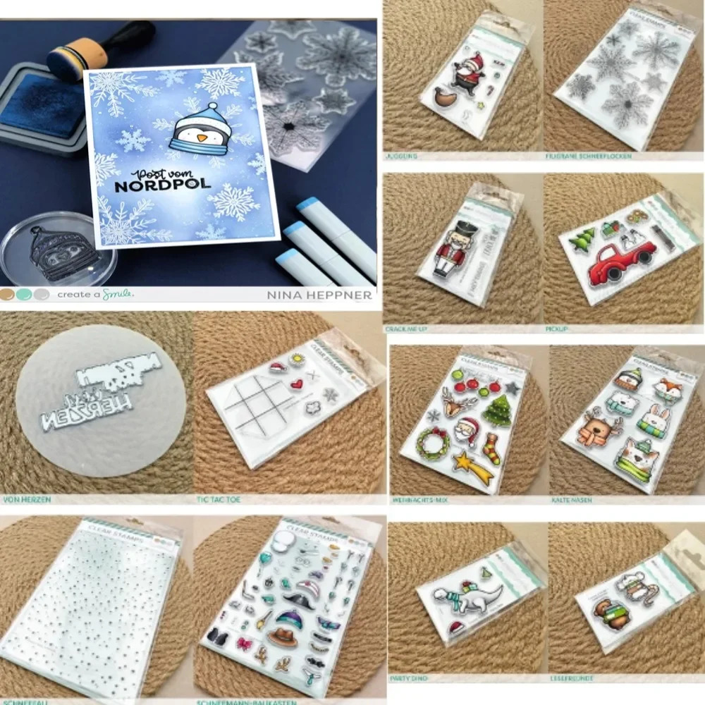 Прозрачные металлические штампы и для скрапбукинга A6 Kalte Nasen DIY фотоальбома