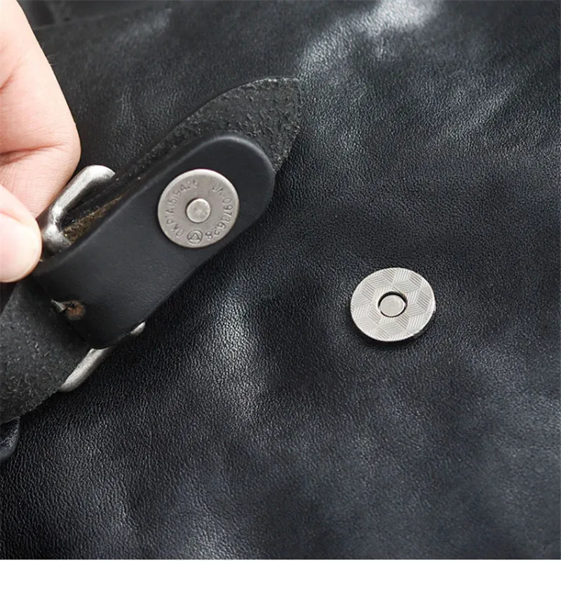 Simple casual designer first layer cowhide men's black shoulder bag daily outdoor sports genuine leather phone crossbody bags