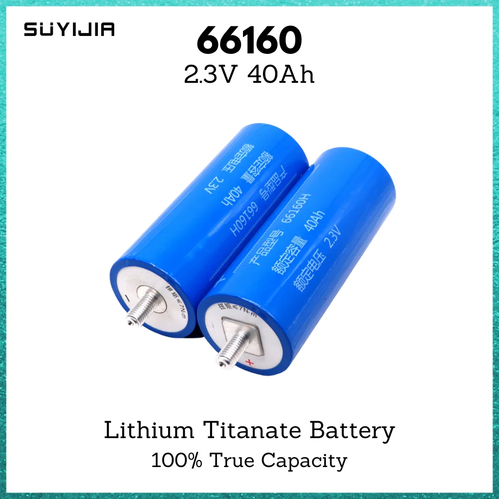 

LTO 66160 2.3V 45Ah 40Ah 35Ah 30Ah Lithium Titanate Battery LTO 10C for Solar Energy Storage Car Start Battery UPS Discharge