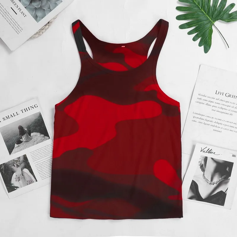 Майка мужская без рукавов однотонная спортивная футболка с U-образным вырезом