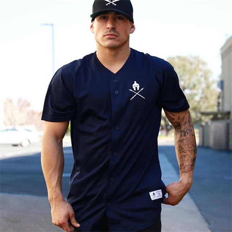 Summer New Streetwear V-Neck Fashion Men's Shirts Casual Printed Short Sleeve T-Shirts Tops Cotton Trend Versatile Shirts