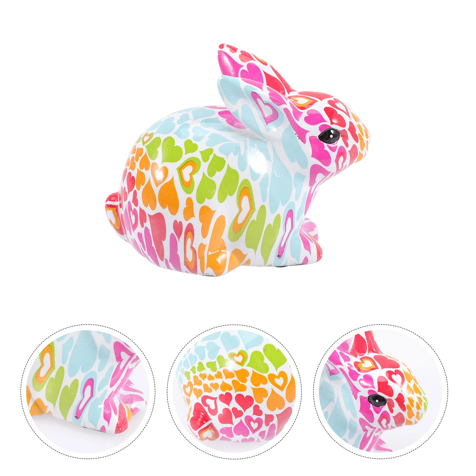 

Rabbit Bunny Statue Year Decor Easter Figurine Figurines Chinese Shui Feng Us Among New Pillow Spring Mini Animal Zodiacthe