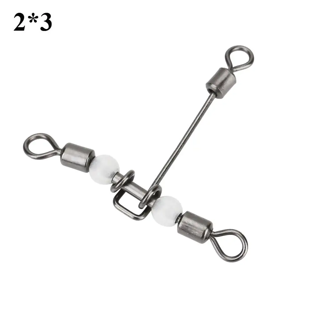 10 шт. люминесцентные Т-образные 3-сторонние рыболовные Вертлюги