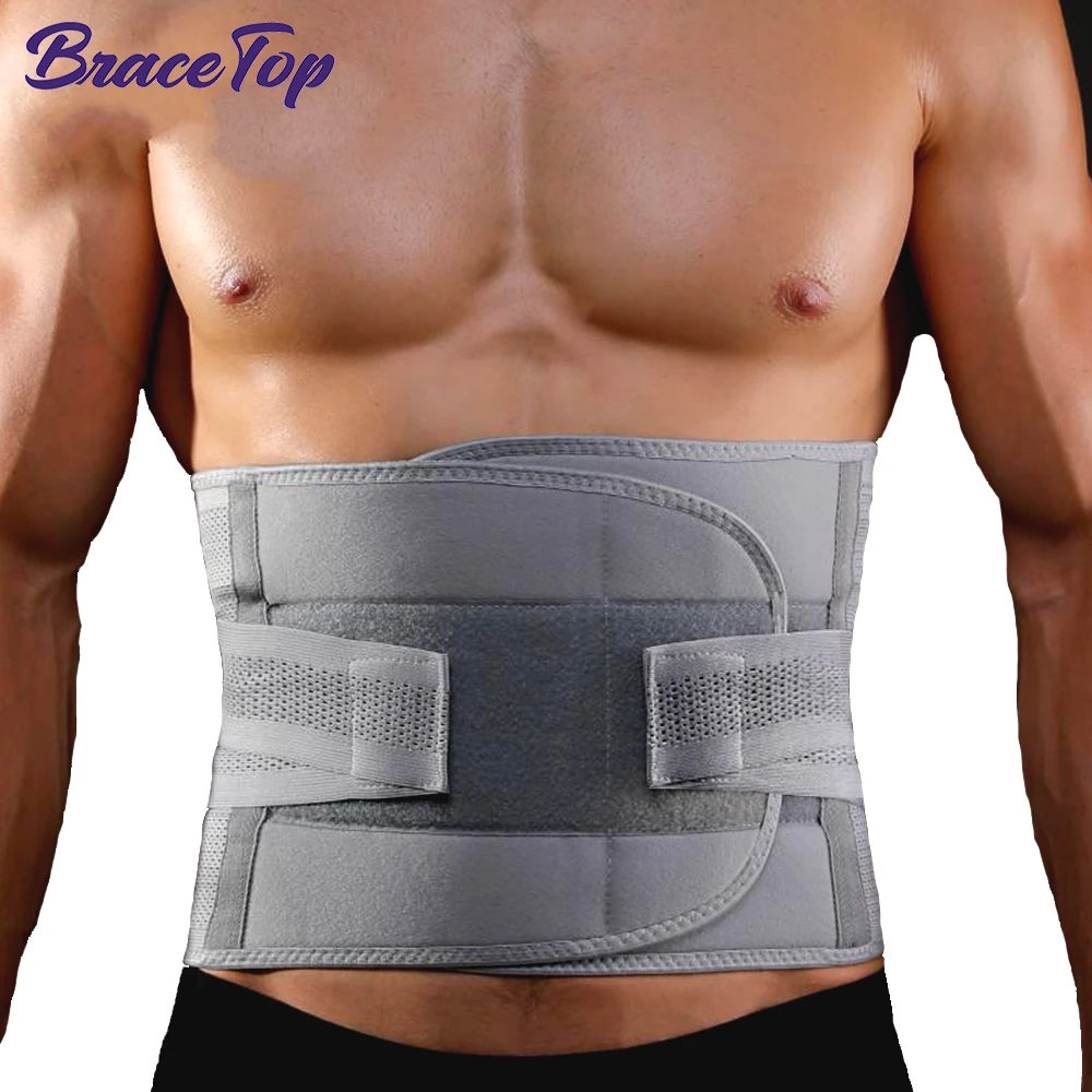 

BraceTop Sports Back Support Waist Trainer Corset Sweat Brace Orthopedic Belts Trimmer Support Pain Relief Brace for Men & Women