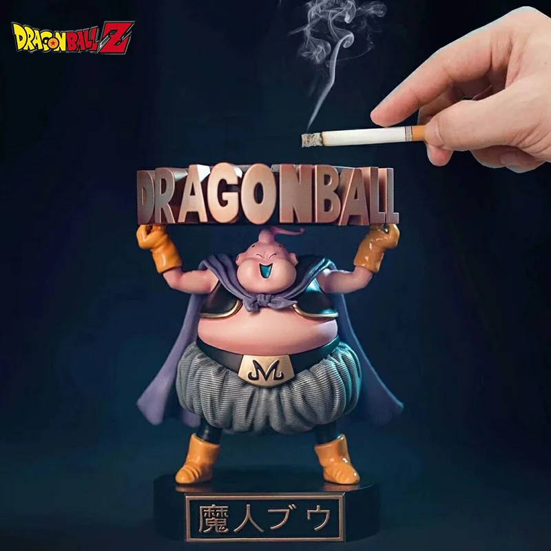 

Dragon Ball Demon Buu Fat Buu Creative Ashtray Boxed Hand Car Ornaments Doll Model Kawaii Anime Gift Broly Action Figure Toys