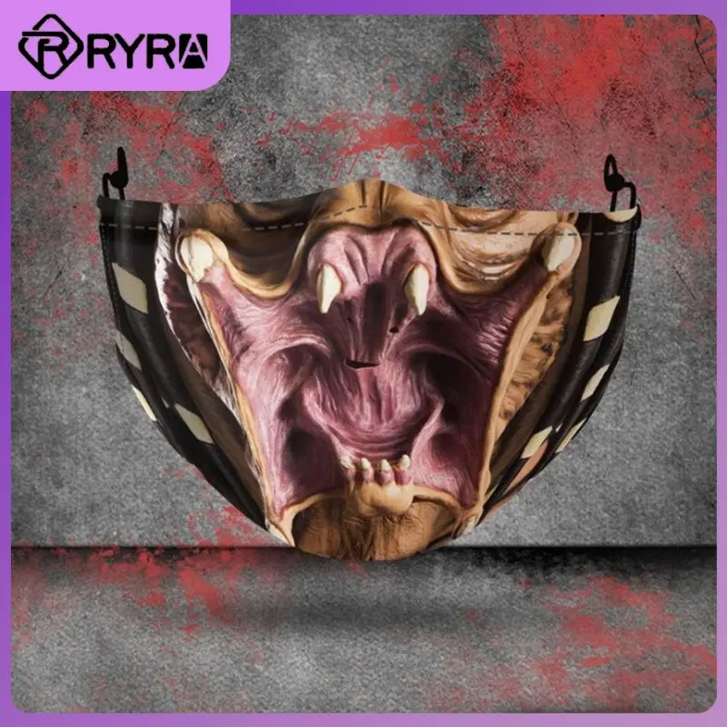 

Модная маска для лица с рисунком черепа для взрослых Моющиеся Многоразовые Дышащие маски для лица для взрослых для косплея на Хэллоуин