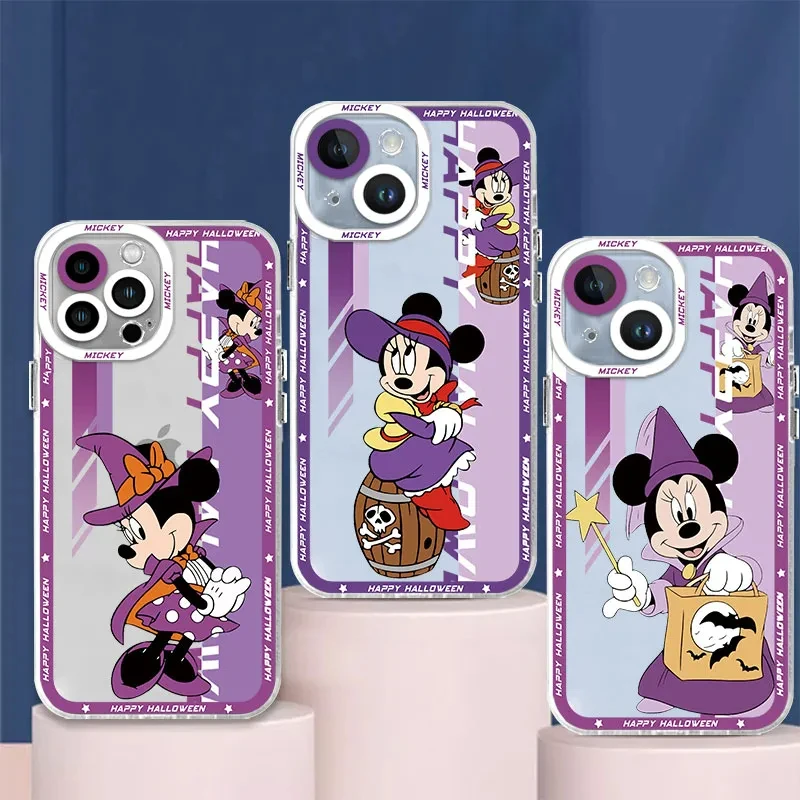 

Happy Halloween Minnie Mouse Witch Luxury Funda de teléfono phone case For iPhone 15 14 13 12 mini 11 pro xs max X XR 6 7 PLUS
