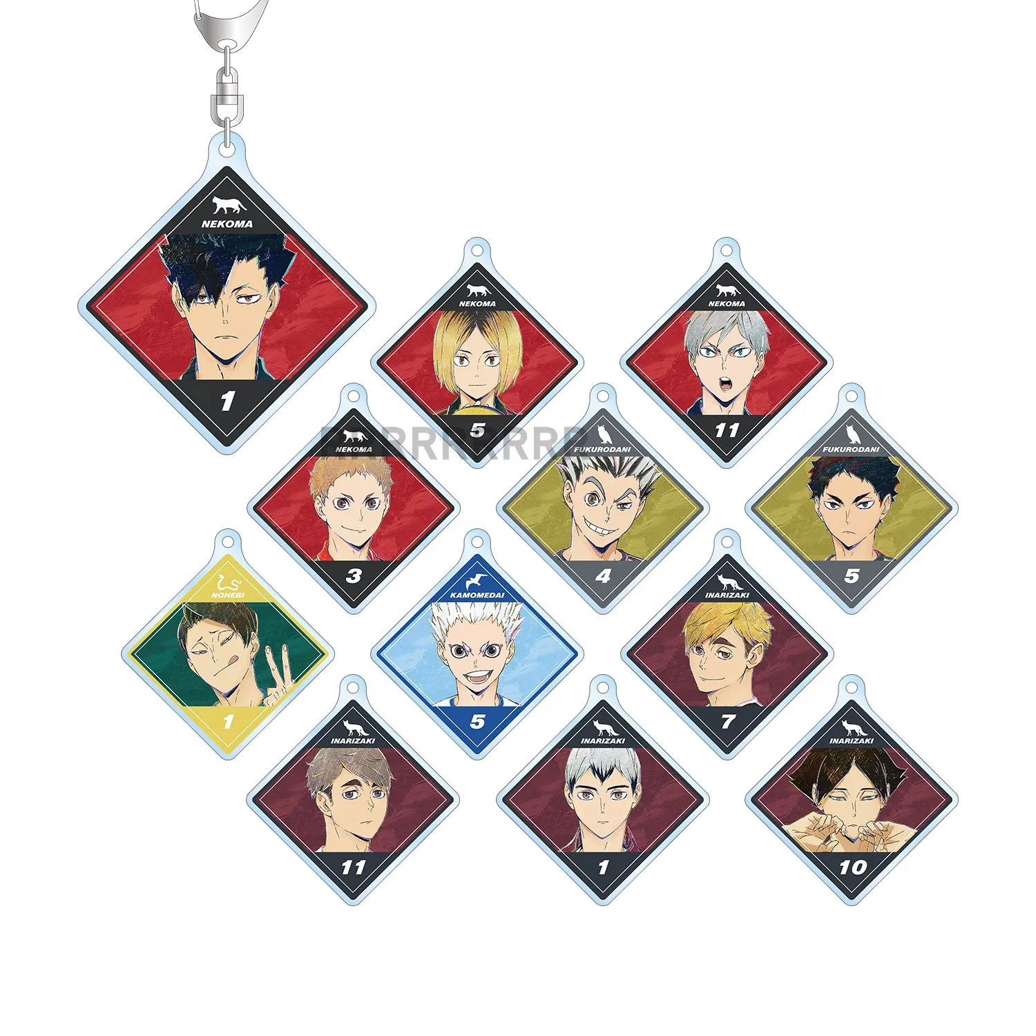 

Haikyuu!! Kageyama Tobio Anime Acrylic Keychain Pendant Key Buckle Hinata Shy Anime Acrylic Models Pendant Periphery Accessories