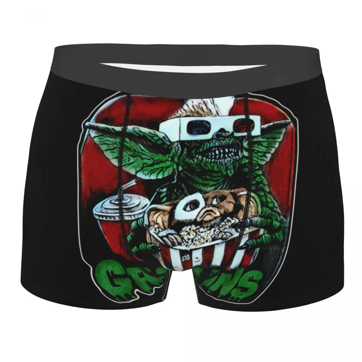

Gremlins Gizmo 80s Movie Mogwai Monster Horror Retro Man Underwear Boxer Briefs Shorts Panties Humor Breathable Underpants