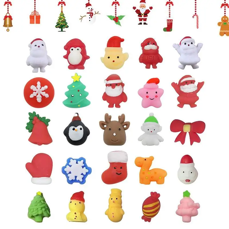 

Countdown Toys Gift Set Christmas Calendar Soft Pinch Toys Decors Home Decor Products For Girlfriends Boyfriends Daughters Wives