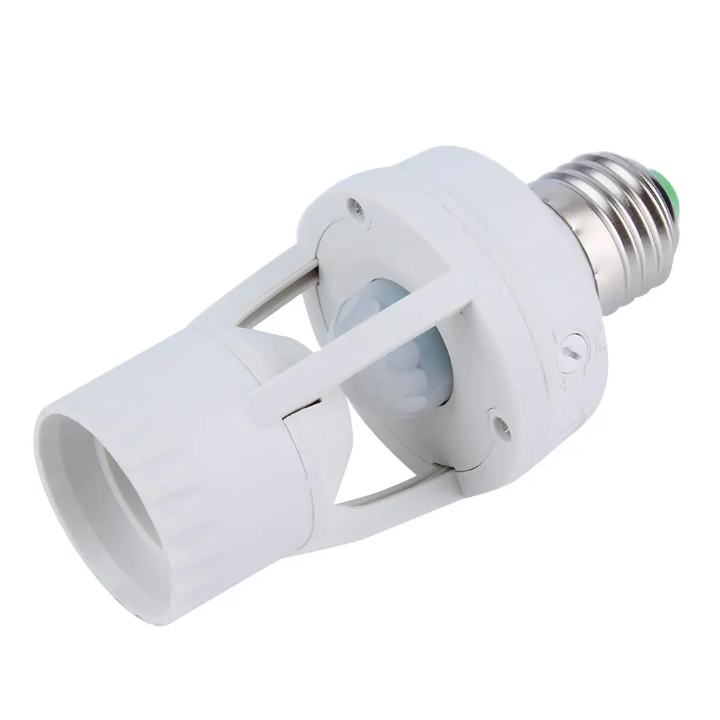 

AC 110-220V 360 Degrees PIR Induction Motion Sensor IR infrared Human E27 Plug Socket Switch Base Led Bulb light Lamp Holder