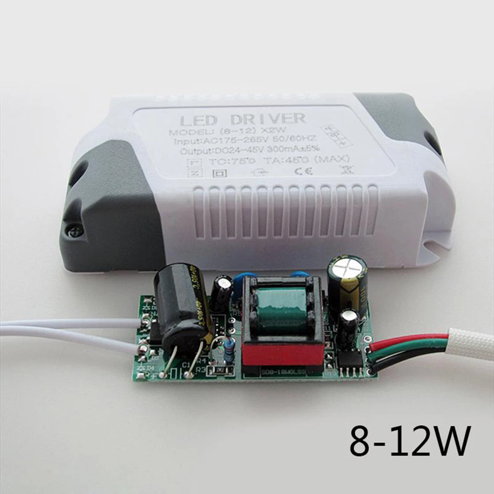

3W-24W Segment AC85-265V Constant Current LED Light Transformer Power Supply Adapter For Led Lamp Safe Plastic Shell LED Driver