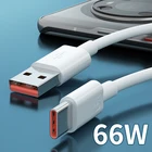 USB C для Xiaomi 11 10 CC9 Poco X3 F3 F2 M3 Pro 9 8 SE, кабель 6A, турбо зарядное устройство, кабель типа C для Redmi K40 K30 K20, кабель типа C