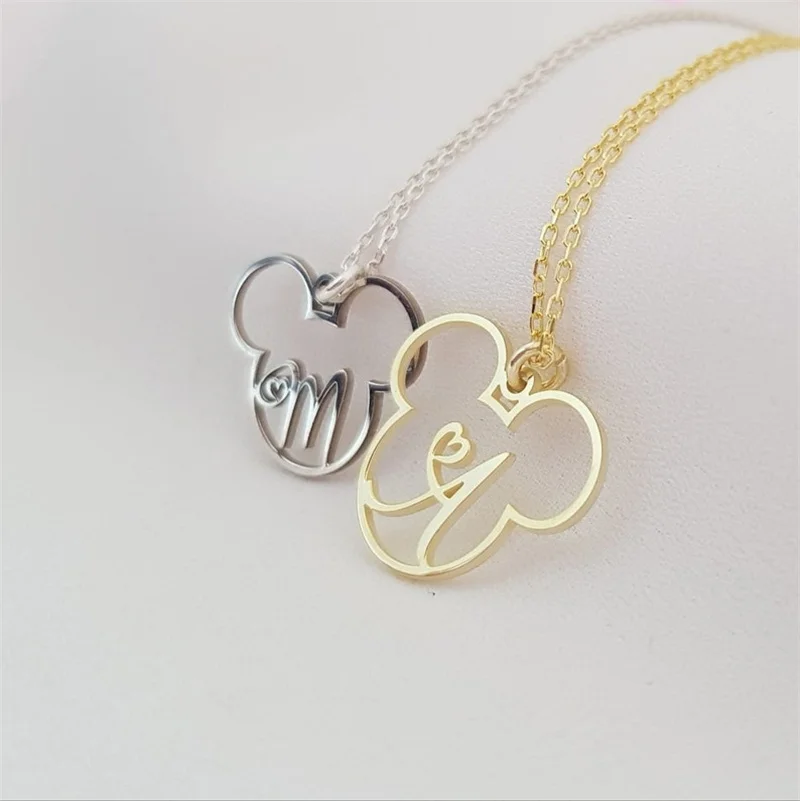 MINISO ожерелье с именем Диснея изящное Минни Маус индивидуальный кулон