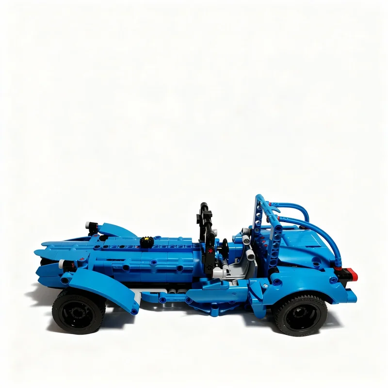 Фото Набор строительных блоков MOC Caterham Seven (524 детали) – альтернативная модель для сборки, архитектурная игрушка, рождественский подарок, креативный конструктор DIY №4